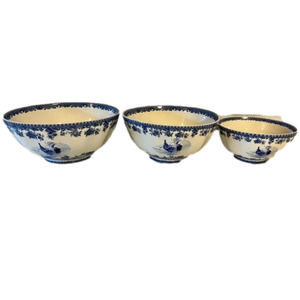 Vintage William James Farm Yard 3 Piece Serving Bowl Set